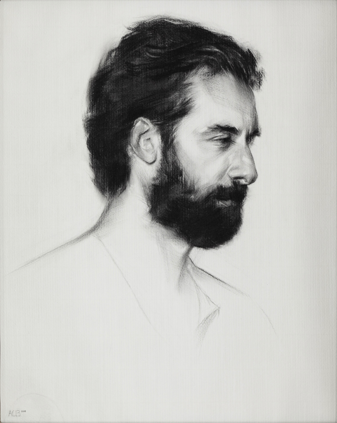 art charcoals portrait charles cecil by anna clare lees-buckley